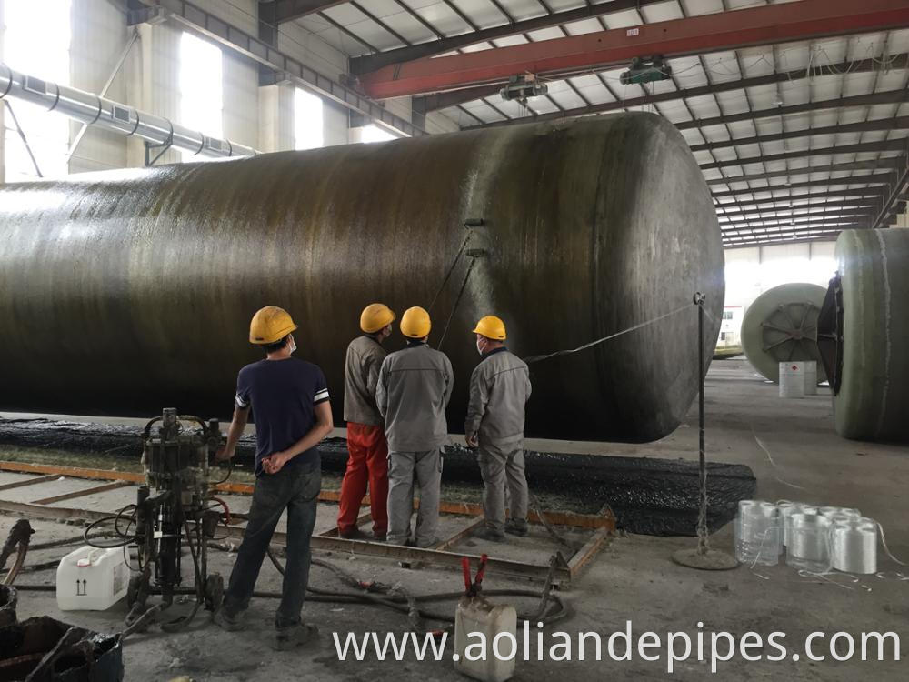 horizontal winding machine frp tank production line frp fiberglass grp fiber tank making machine